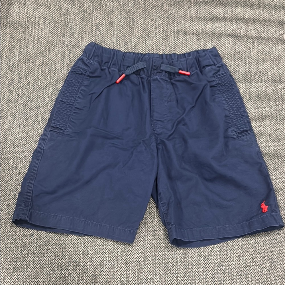 Boys Polo by Ralph Lauren Blue and Red Shorts